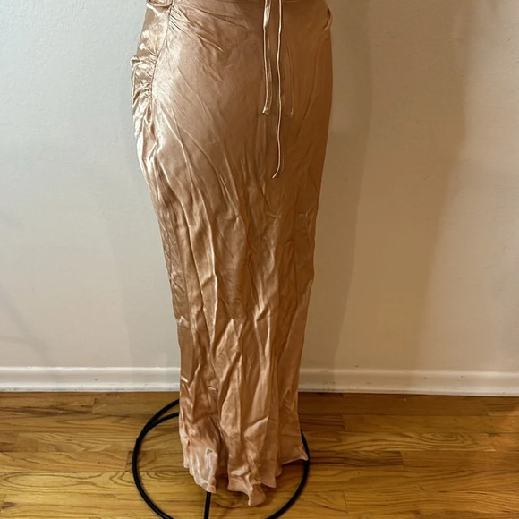 Shona Joy sz 2 La Lune pink champagne strappy gown maxi length great condition - Picture 7 of 10